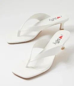 Women I LOVE BILLY Heels|Sandals-Cerson White Sandals