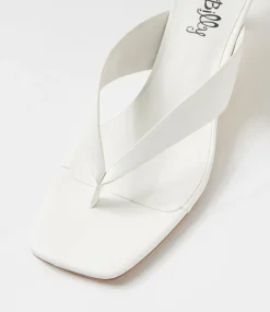 Women I LOVE BILLY Heels|Sandals-Cerson White Sandals