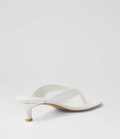 Women I LOVE BILLY Heels|Sandals-Cerson White Sandals