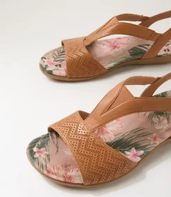 Women COLORADO Comfort|Flats-Chamise Tan Leather Sandals