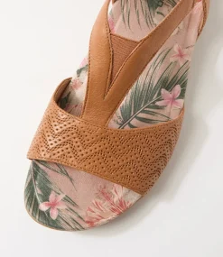 Women COLORADO Comfort|Flats-Chamise Tan Leather Sandals