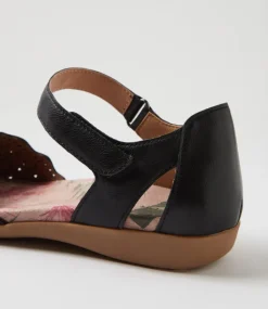 Women COLORADO Comfort|Flats-Charlee Black Leather Flat Shoes