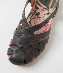 Women COLORADO Comfort|Flats-Charlese Navy Leather Flat Shoes