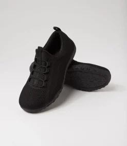 Women SUPERSOFT Comfort|Sneakers-Charter Black Knit Sneakers