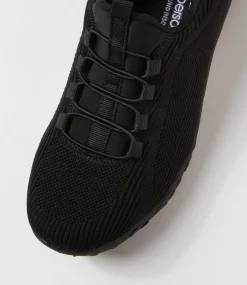 Women SUPERSOFT Comfort|Sneakers-Charter Black Knit Sneakers