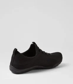 Women SUPERSOFT Comfort|Sneakers-Charter Black Knit Sneakers