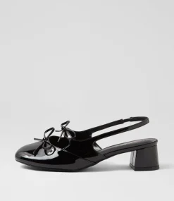 Women I LOVE BILLY Heels-Cherub Black Patent Pu Heels