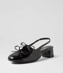 Women I LOVE BILLY Heels-Cherub Black Patent Pu Heels