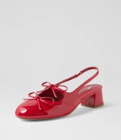 Women I LOVE BILLY Heels-Cherub Red Patent Pu Heels