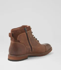 COLORADO Boots|Casuals-Chimney Brown Leather Lace Up Boots