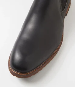 COLORADO Boots|Casuals-Chisel Black Leather Chelsea Boots