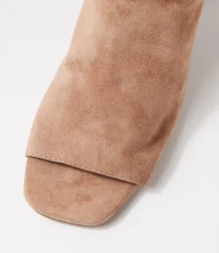 Women TOP END Heels|Sandals-Cilin Light Choc Suede Heels