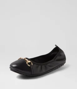 Women I LOVE BILLY Flats-Cilloe Black Flat Shoes