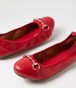 Women I LOVE BILLY Flats-Cilloe Red Flat Shoes