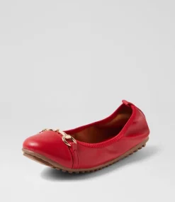 Women I LOVE BILLY Flats-Cilloe Red Flat Shoes