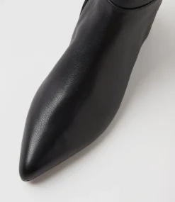 Women DIANA FERRARI Boots-Ciper Black Leather Knee High Boots