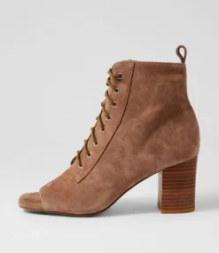 Women TOP END Heels|Sandals-Cista Light Choc Suede Sandals