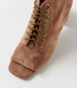 Women TOP END Heels|Sandals-Cista Light Choc Suede Sandals