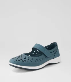 Women I LOVE BILLY Flats-Cistin Dark Blue Nubuck Pu Flat Shoes