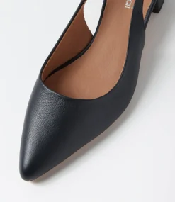 Women DIANA FERRARI Heels-Claytin Navy Leather Heels
