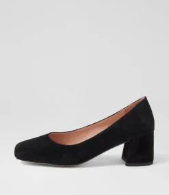 Women DIANA FERRARI Dress|Heels-CLOUD DF BLACK SUEDE