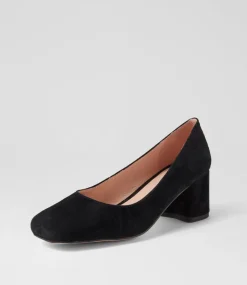 Women DIANA FERRARI Dress|Heels-CLOUD DF BLACK SUEDE