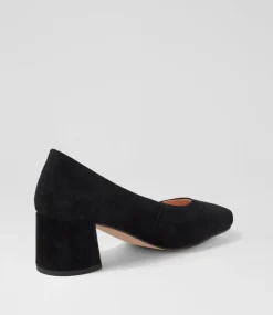 Women DIANA FERRARI Dress|Heels-CLOUD DF BLACK SUEDE