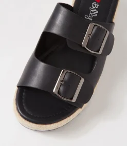 Women I LOVE BILLY Sandals|Slides-Coachi Black Slides