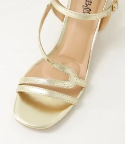 Women I LOVE BILLY Heels|Sandals-Colbie Pale Gold Sandals