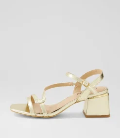 Women I LOVE BILLY Heels|Sandals-Colbie Pale Gold Sandals
