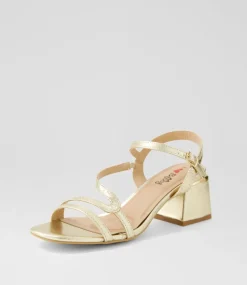 Women I LOVE BILLY Heels|Sandals-Colbie Pale Gold Sandals