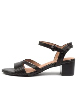 Women SUPERSOFT Comfort|Sandals-COLETTE BLACK LEATHER