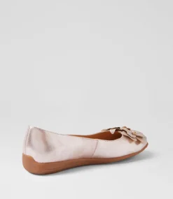 Women SUPERSOFT Comfort|Flats-Comotion Light Rose Metallic Suede Ballet Flats