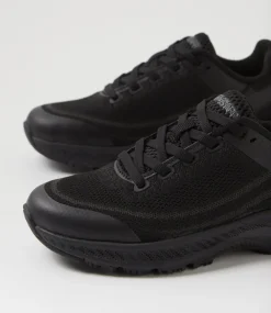 COLORADO Sport School Shoes|Junior School Shoes-Comp Jnr B Lace Black Knit Sneakers