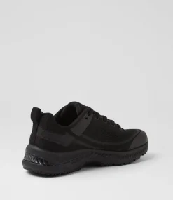 COLORADO Sport School Shoes|Junior School Shoes-Comp Jnr B Lace Black Knit Sneakers