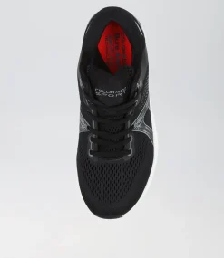 COLORADO Sport School Shoes|Senior School Shoes-Compete Snr B Black White Mesh Sneakers