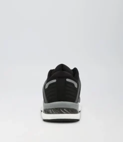 COLORADO Sport School Shoes|Senior School Shoes-Compete Snr B Black White Mesh Sneakers
