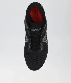 COLORADO Sport School Shoes|Senior School Shoes-Compete Snr G Black White Mesh Sneakers