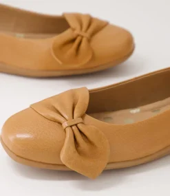 Women SUPERSOFT Comfort|Flats-Connor Dark Tan Leather Ballet Flats