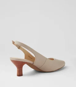 Women SUPERSOFT Comfort|Heels-Coria Oatmilk Natural Leather Heels