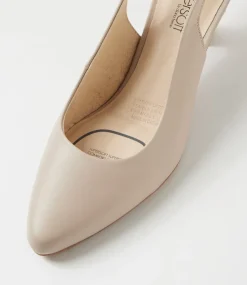 Women SUPERSOFT Comfort|Heels-Coria Oatmilk Natural Leather Heels
