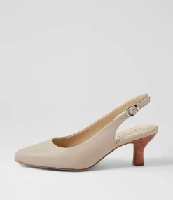 Women SUPERSOFT Comfort|Heels-Coria Oatmilk Natural Leather Heels