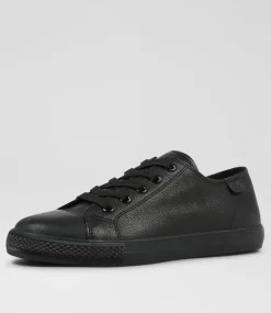 COLORADO Sport School Shoes|Senior School Shoes-Cosmic Black Leather Sneakers