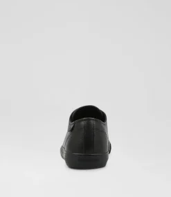 COLORADO Sport School Shoes|Senior School Shoes-Cosmic Black Leather Sneakers