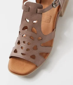Women DIANA FERRARI Wedges|Sandals-Costyle Pale Taupe Leather Sandals