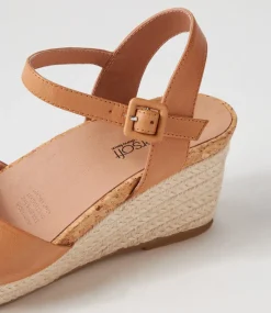 Women SUPERSOFT Comfort|Espadrilles-Cousin Dark Tan Leather Sandals