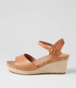 Women SUPERSOFT Comfort|Espadrilles-Cousin Dark Tan Leather Sandals