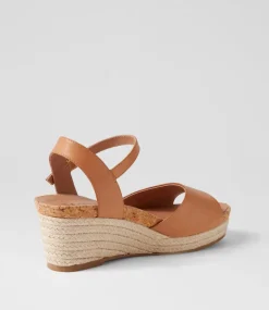 Women SUPERSOFT Comfort|Espadrilles-Cousin Dark Tan Leather Sandals