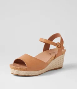 Women SUPERSOFT Comfort|Espadrilles-Cousin Dark Tan Leather Sandals