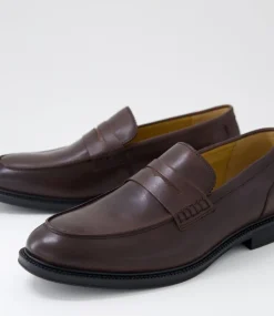 UNCUT Casuals-Cox Brown Leather Flat Shoes